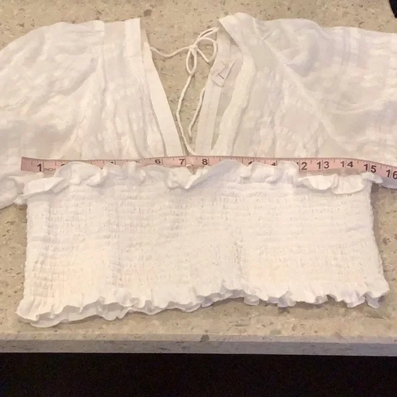 Anthropologie Smocked Kimono Blouse - Picture 8 of 10